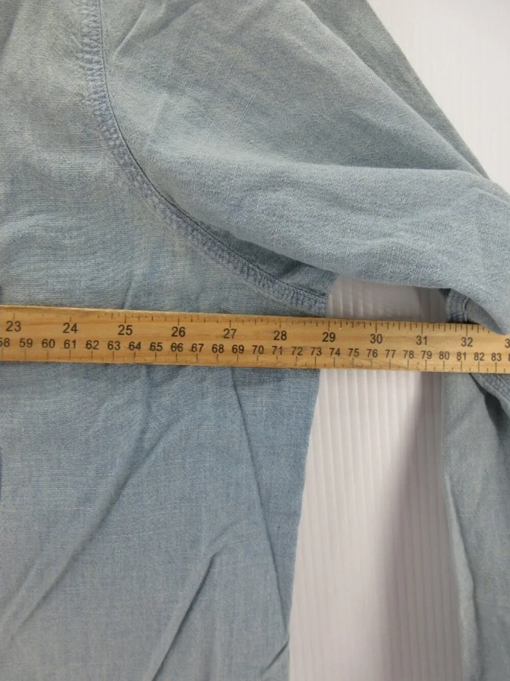 Polo Ralph Lauren Shirt 2XB Big Chambray US RL Naval Res Workwear
